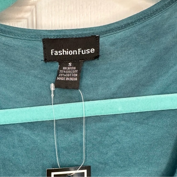 Fashion Fuse teal boho Midi Dress NWT - Picture 3 of 3